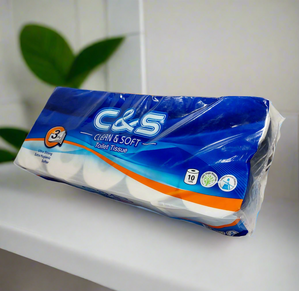 C&S Toilet Paper - 3 Ply, 10 rolls