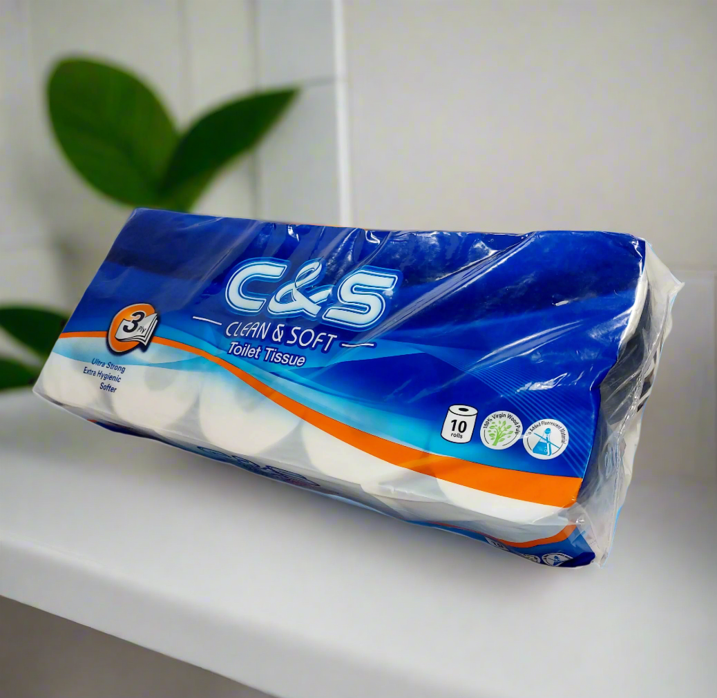 C&S Toilet Paper - 3 Ply, 10 rolls