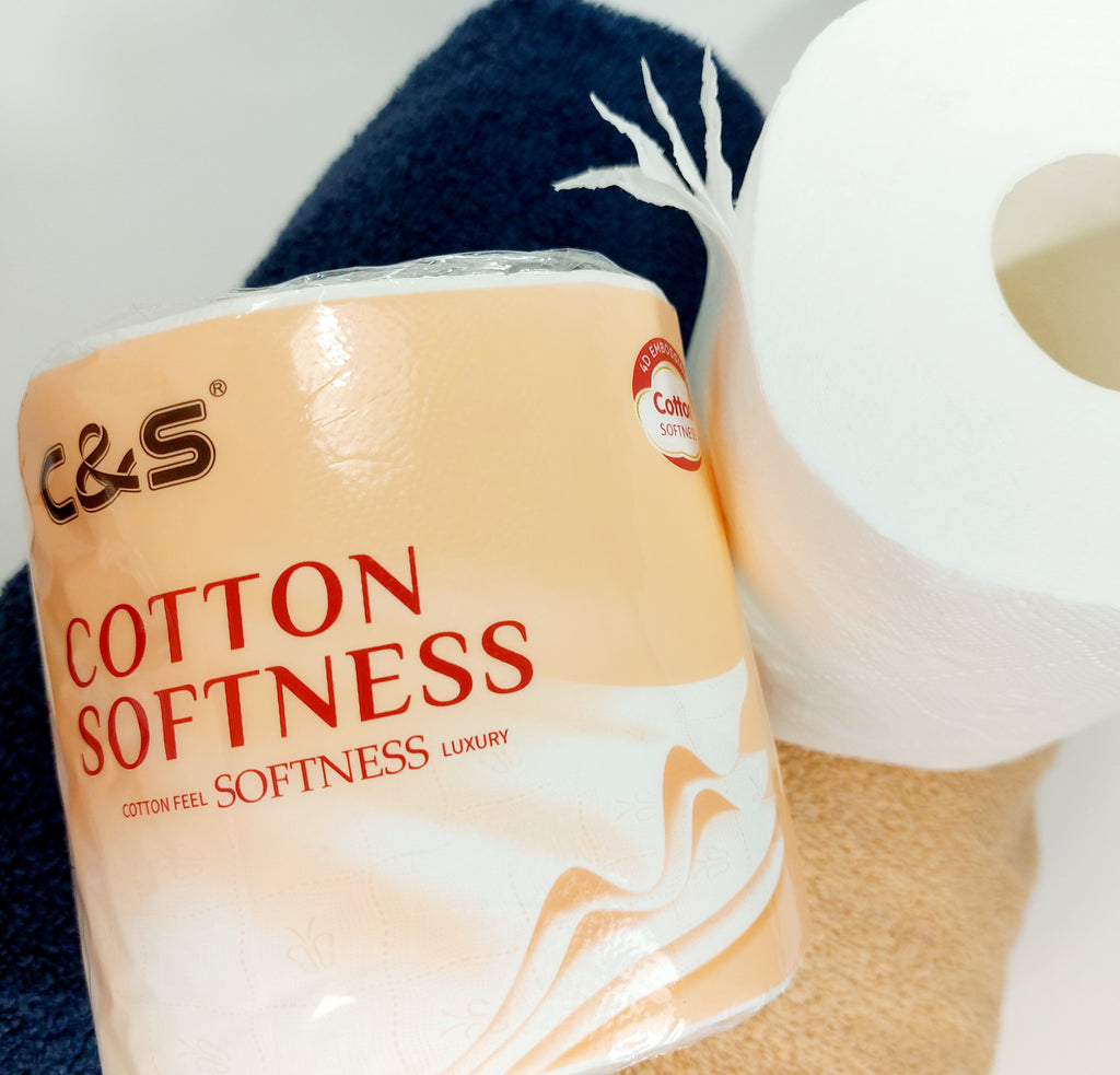 C&S Toilet Paper - Cotton Softness - 4 Ply, 12 rolls