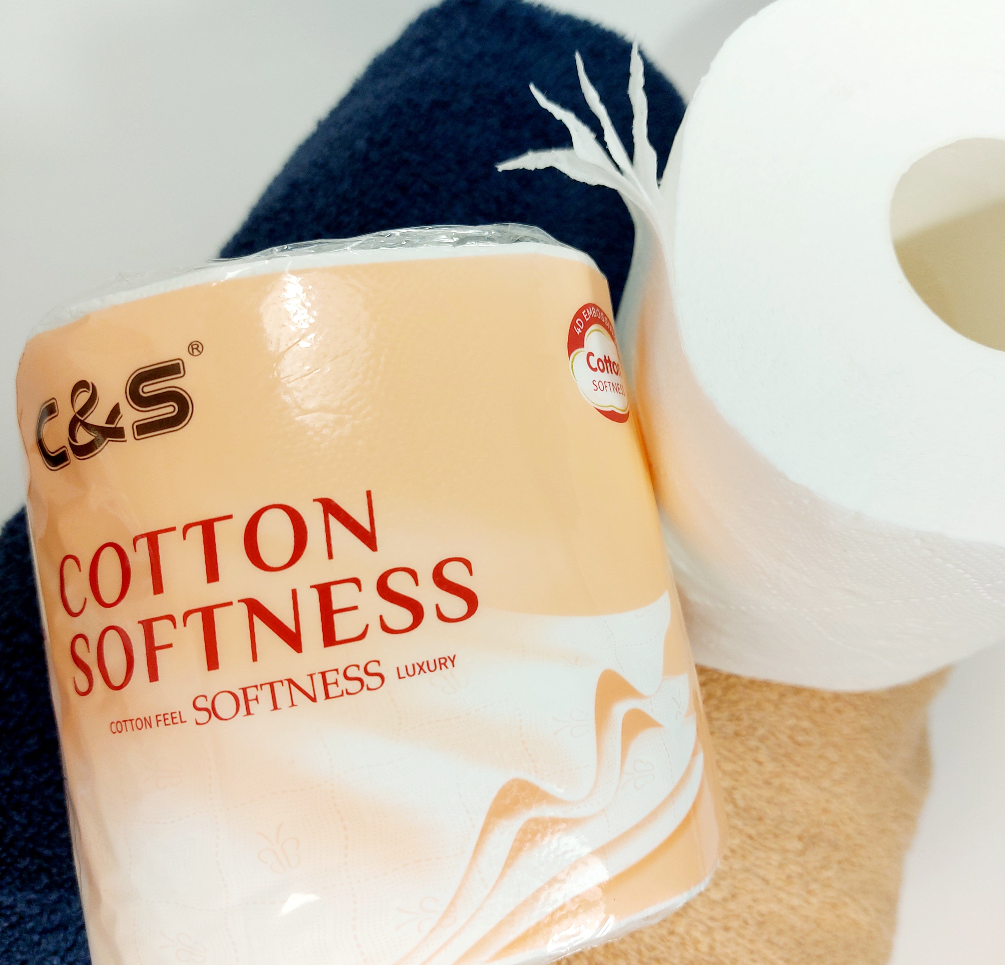 C&S Toilet Paper - Cotton Softness - 4 Ply, 12 rolls