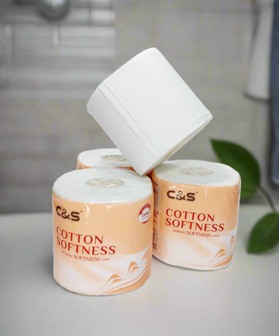 C&S Toilet Paper - Cotton Softness - 4 Ply, 12 rolls