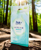 C&S Green Tea Sterilization Wet Wipes - 10 bags, 1 sheet/bag