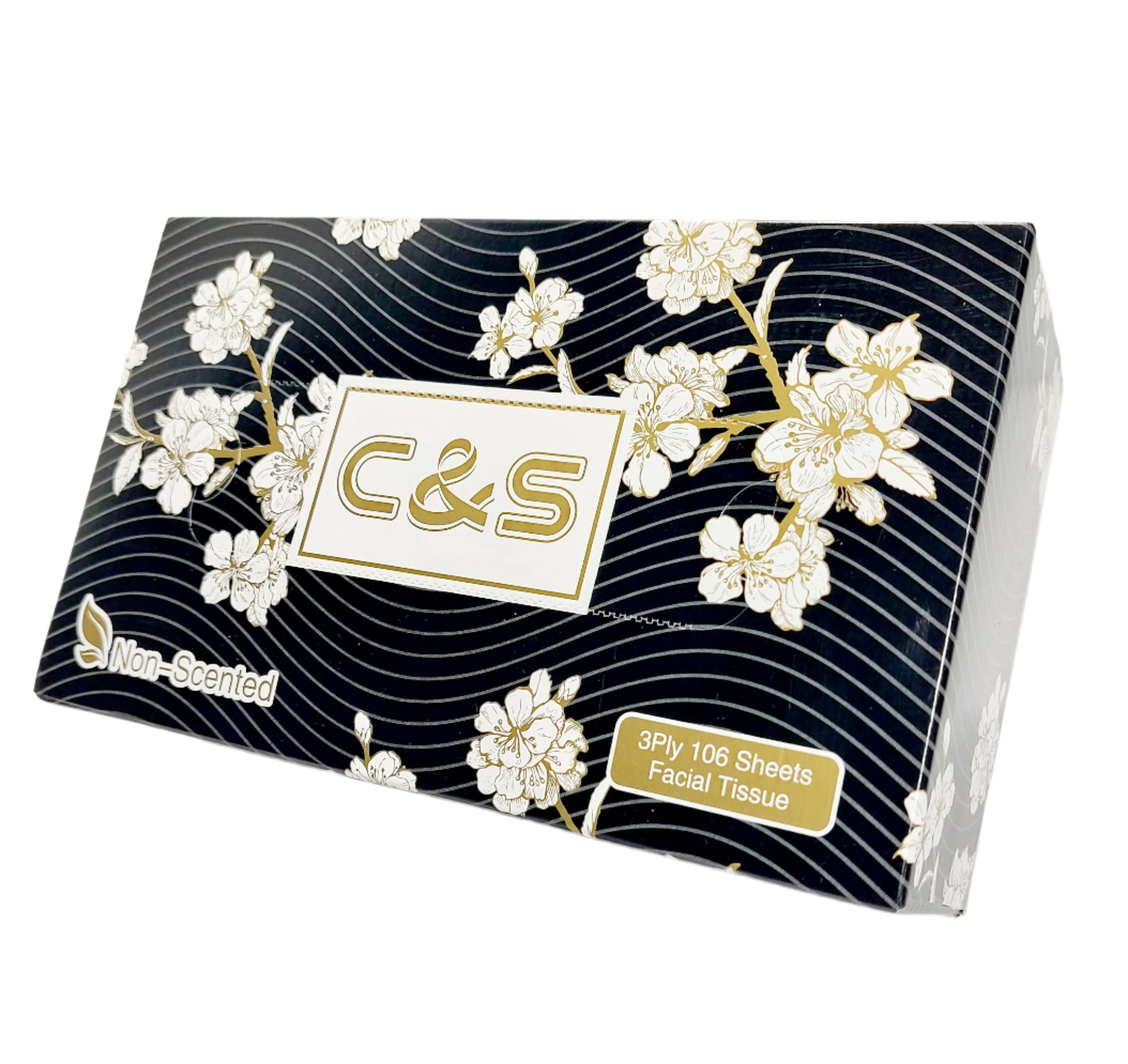 C&S Wettable Facial Tissues - 3 ply 106 sheets