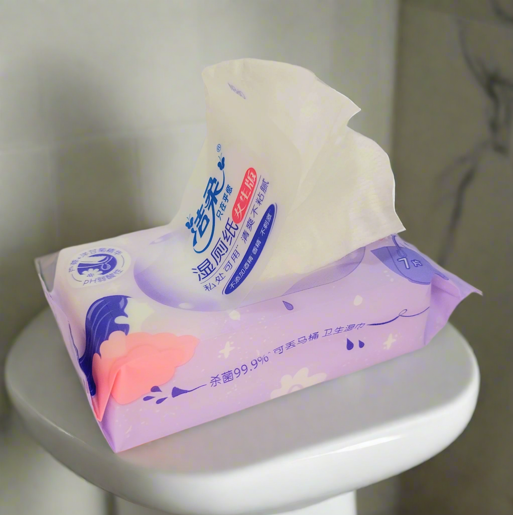 C&S Mini Feminine Moist Toilet Tissues - 7 sheets/bag, 6 bags/pack