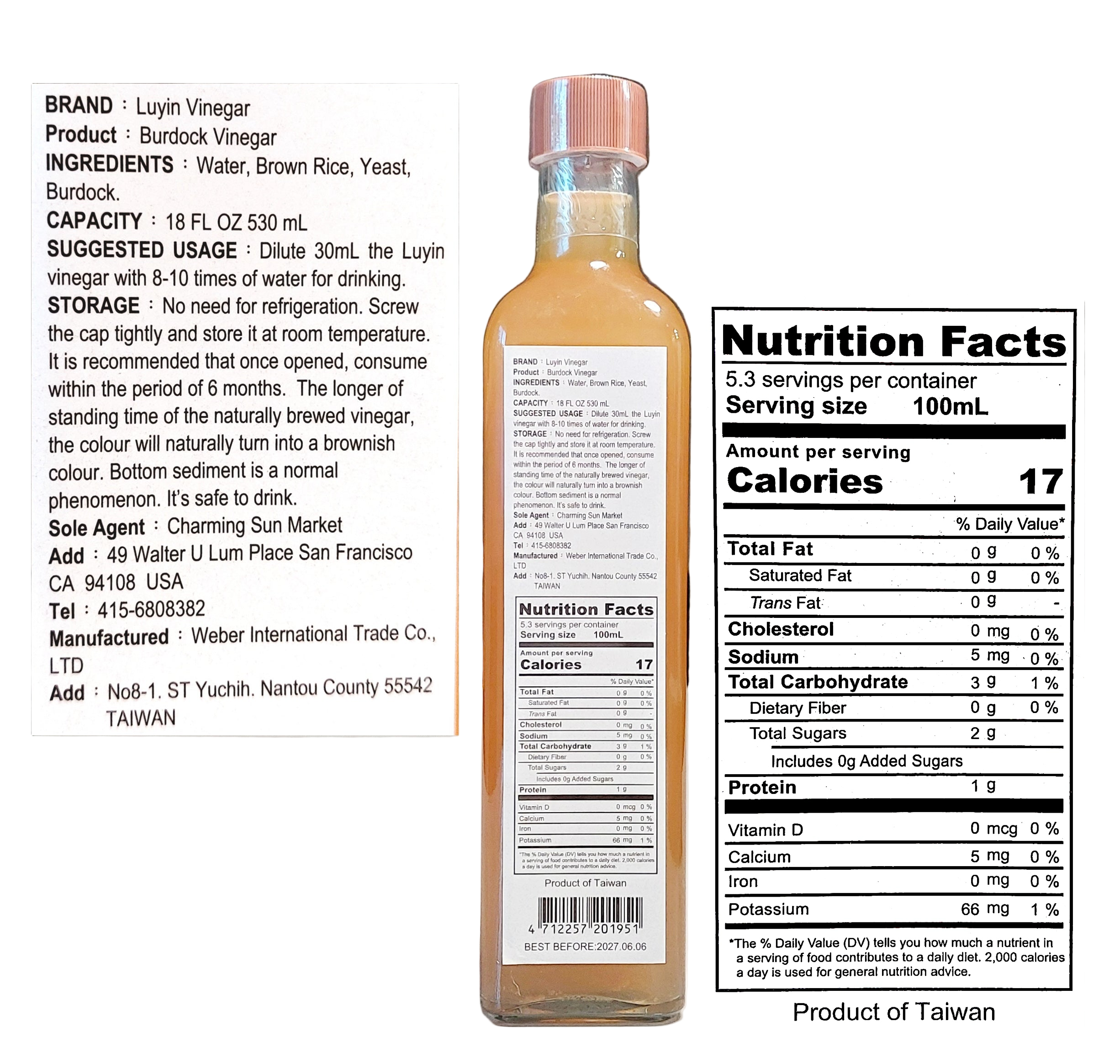 Luyin Vinegar - Burdock