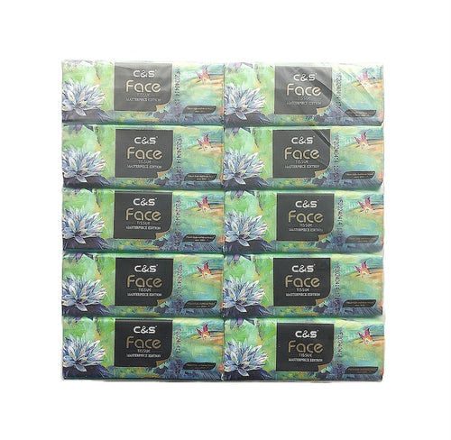 C&S Portable Pocket Tissue - 4 ply, 10 Bags