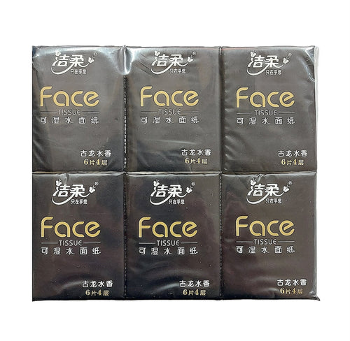 洁柔超迷你包可湿纸手帕, 古龙香水味, 4层, 18包装
