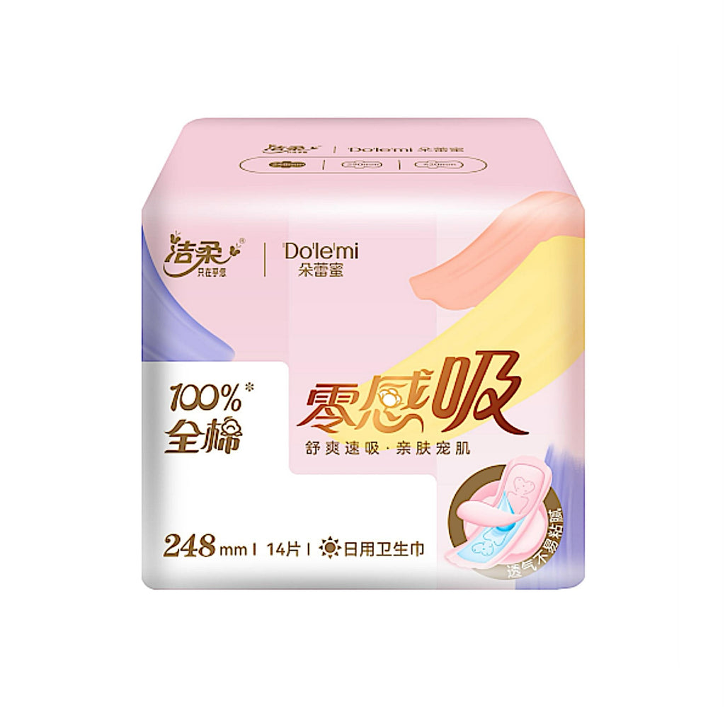 C&S Do'le'mi Sanitary Pads - Regular Absorbency Comfort Thin Breathable 248mm - 14 pieces