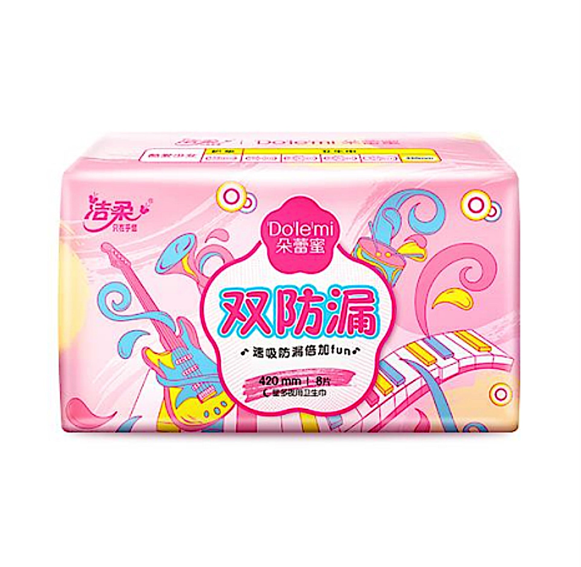 C&S Do'le'mi Sanitary Pads - Heavy Absorbency Dual Leakproof Thin Breathable 420mm - 8 pieces