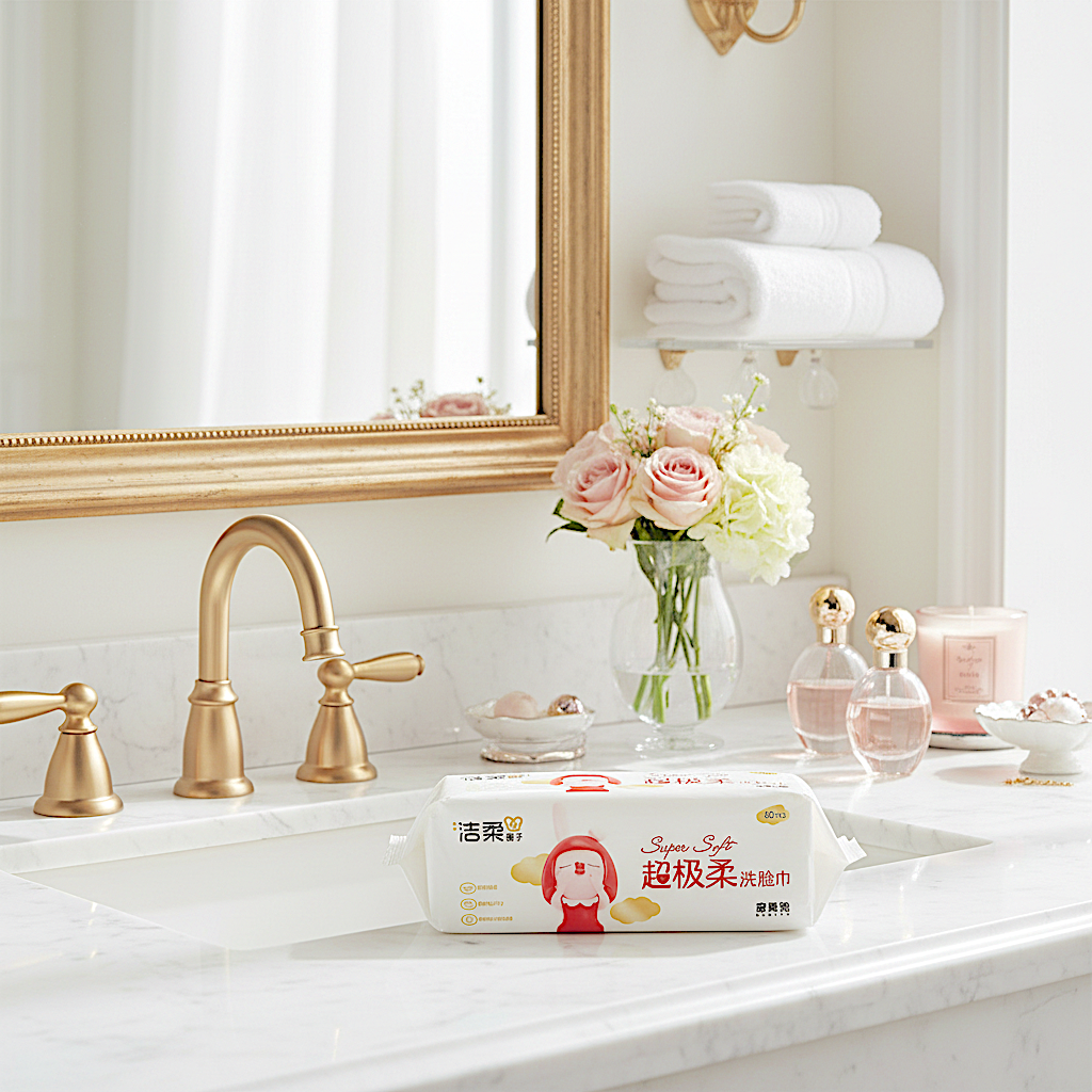 C&S Facial Cleansing Towel - Cellulose Fiber - 80 sheets