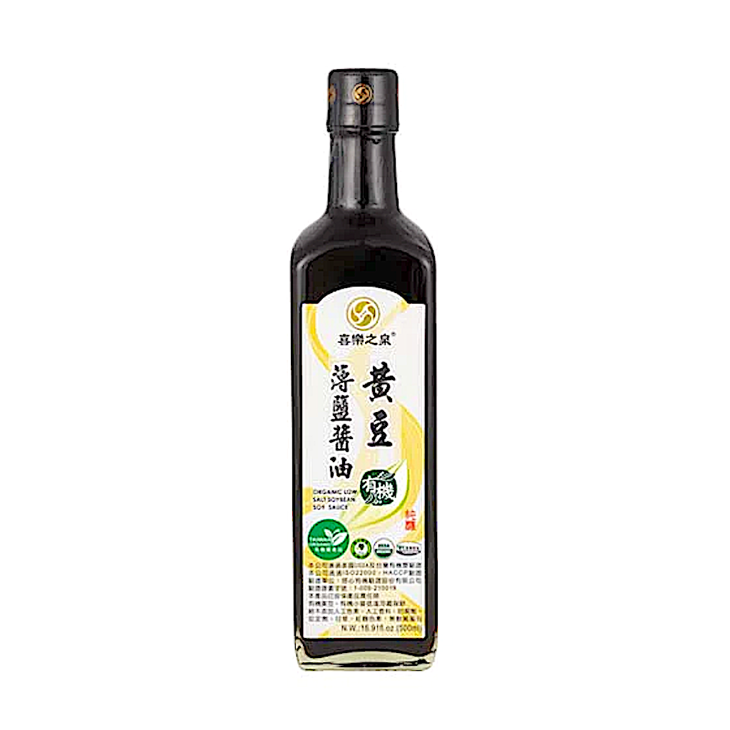 Joy Spring Organic Low Salt Soybean Soy Sauce