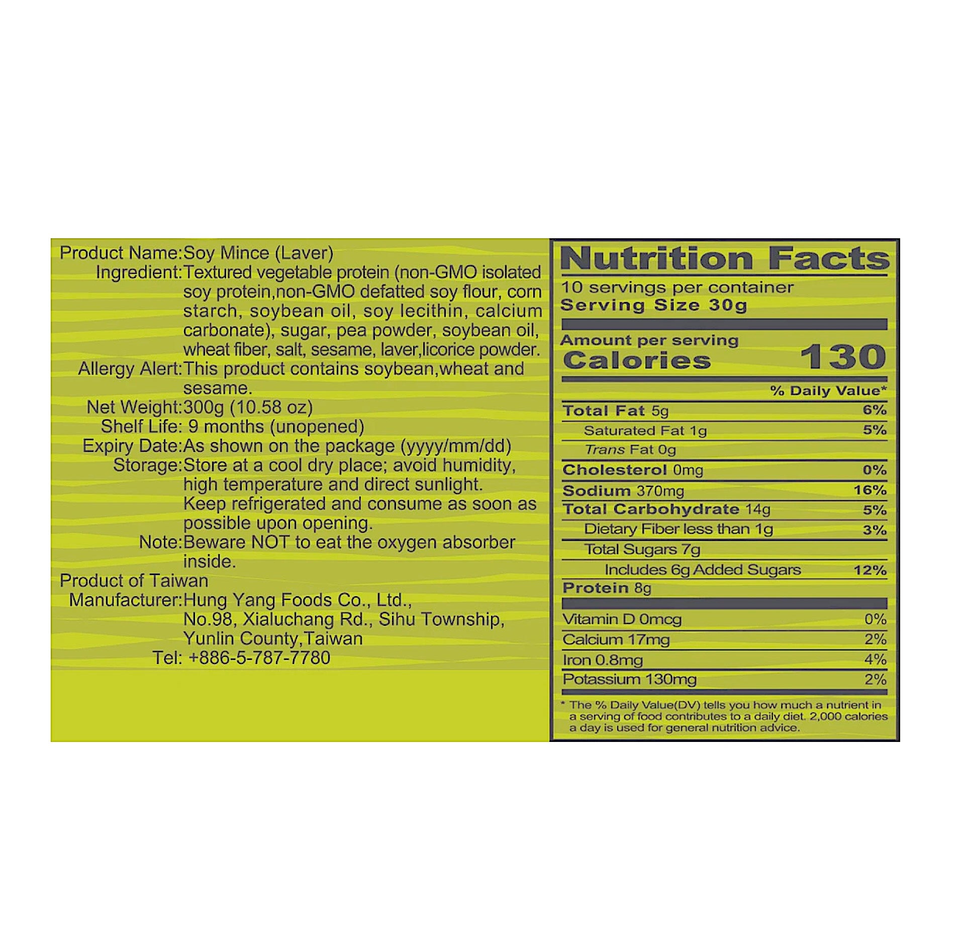 Leezen Soy Mince (Laver)