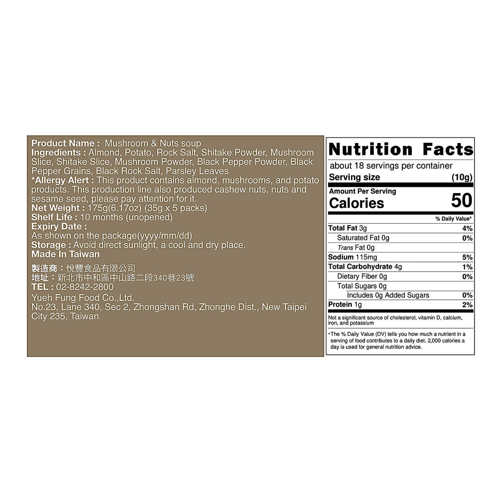 Leezen Mushroom & Nuts Soup