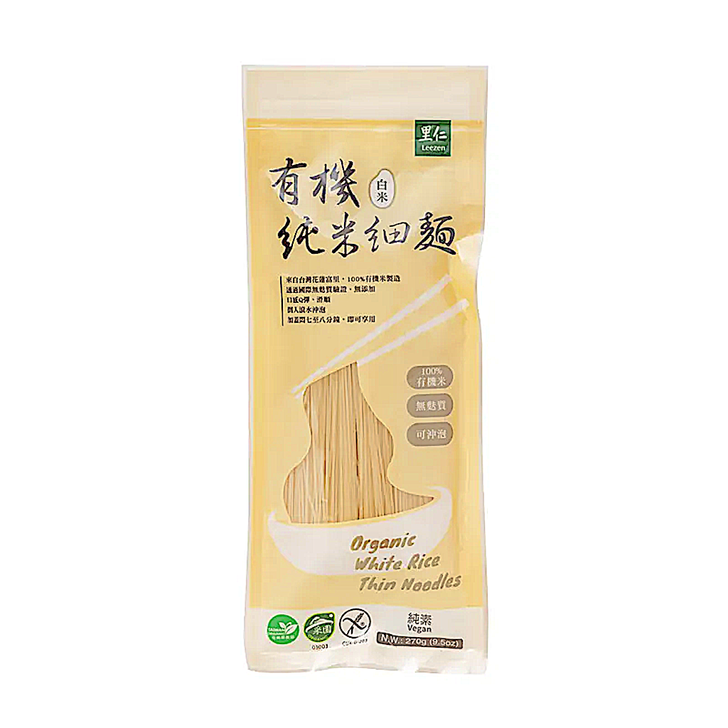 Leezen Organic White Rice Thin Noodles