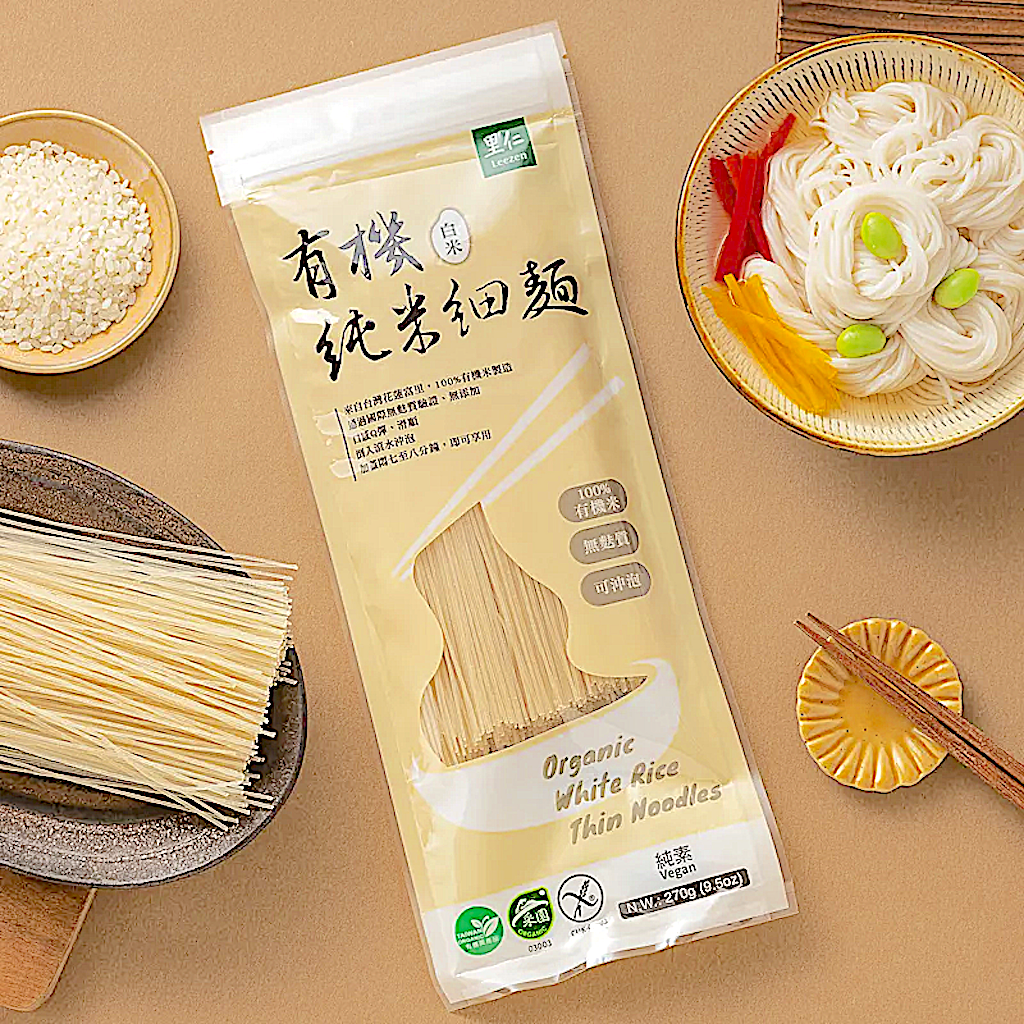 Leezen Organic White Rice Thin Noodles
