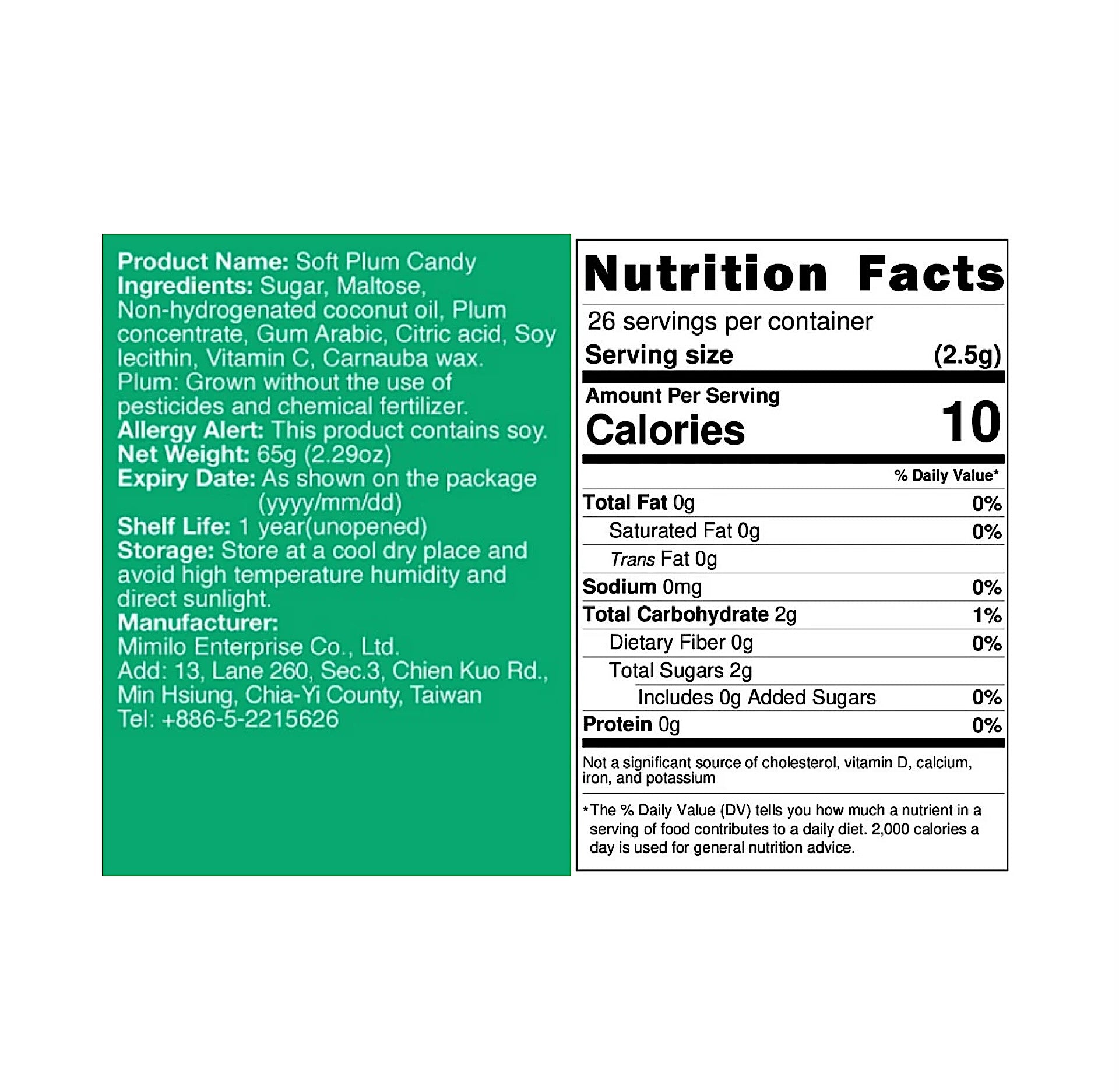 Leezen Soft Plum Candy