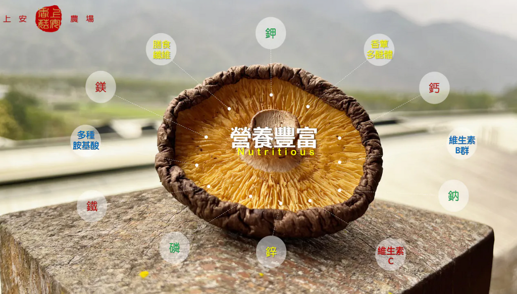 上安農場有機乾香菇 (大中菇)