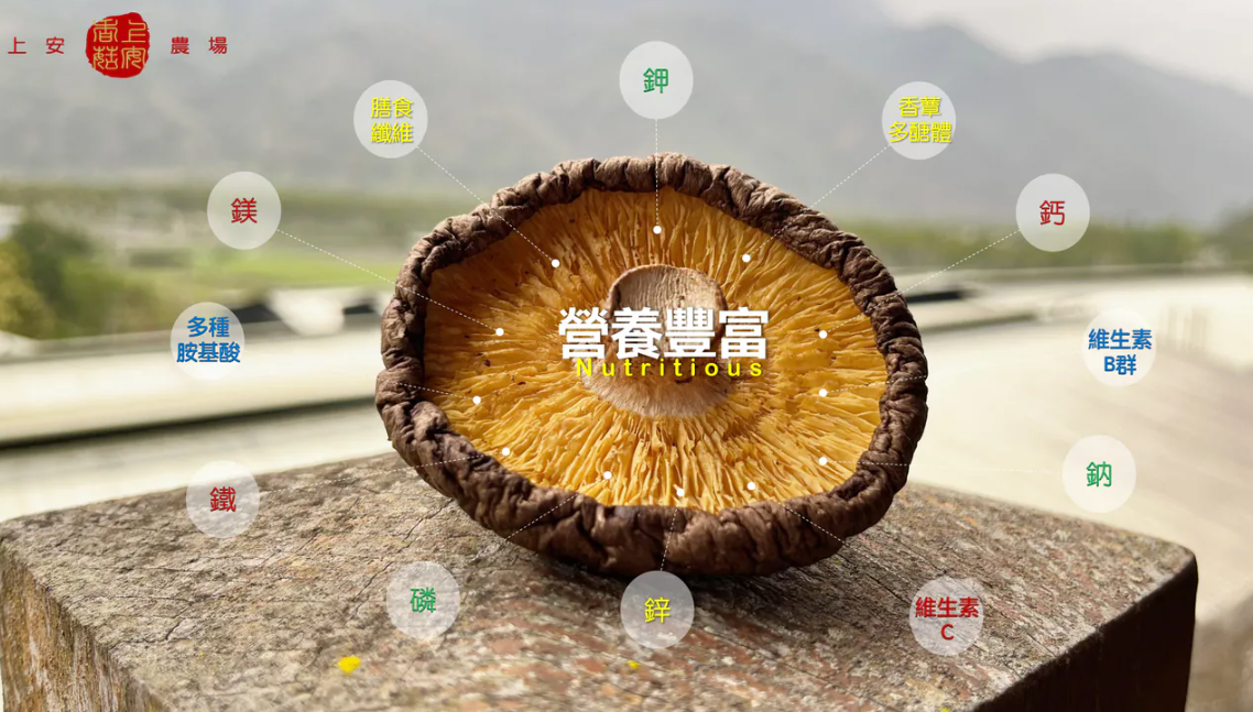 上安農場有機乾香菇 (大中菇)