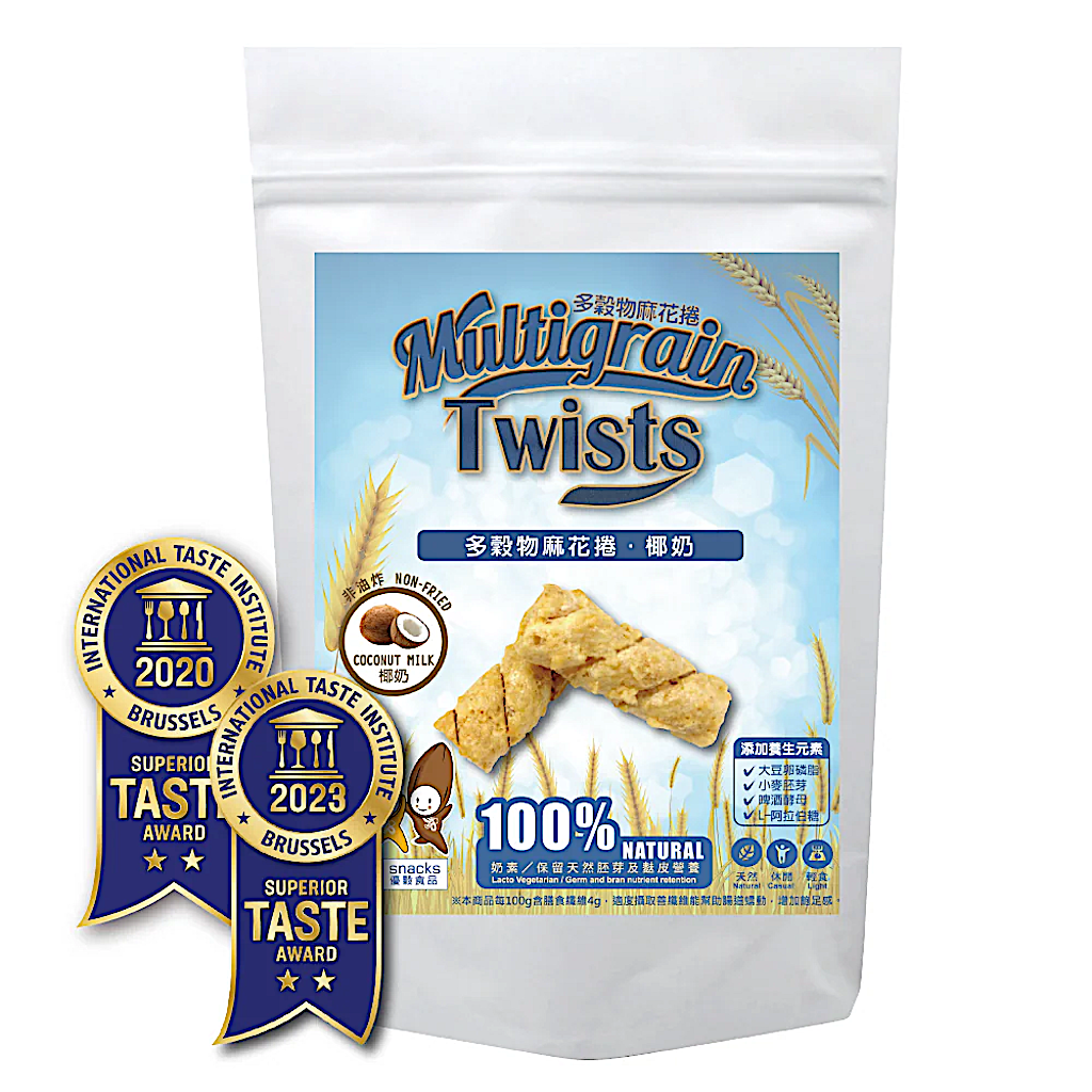 USnacks Multigrain Twists - Coconut Milk