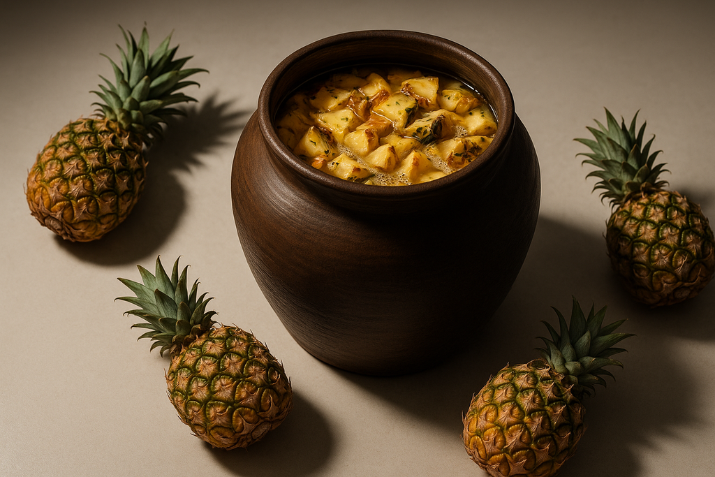 less pineapples on the floor